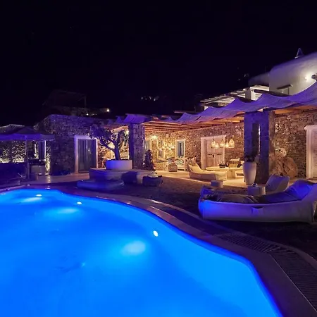 6 Bedrooms Villa At Mikonos 600 M Away From The Beach With Sea View Private Pool And Furnished Garden Villa *