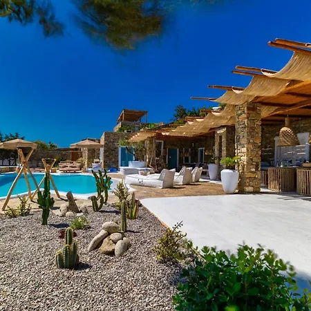 6 Bedrooms Villa At Mikonos 600 M Away From The Beach With Sea View Private Pool And Furnished Garden Villa *