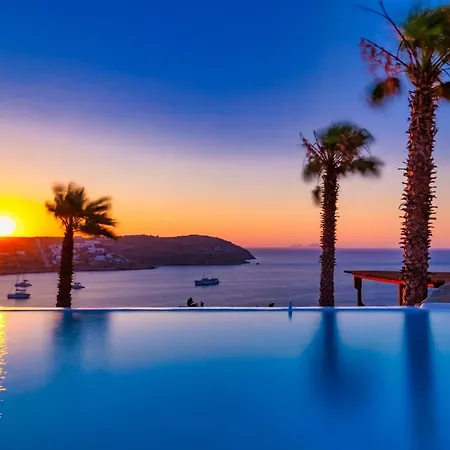 6 Bedrooms Villa At Mikonos 600 M Away From The Beach With Sea View Private Pool And Furnished Garden *
