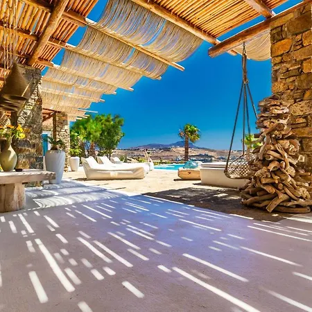 6 Bedrooms Villa At Mikonos 600 M Away From The Beach With Sea View Private Pool And Furnished Garden